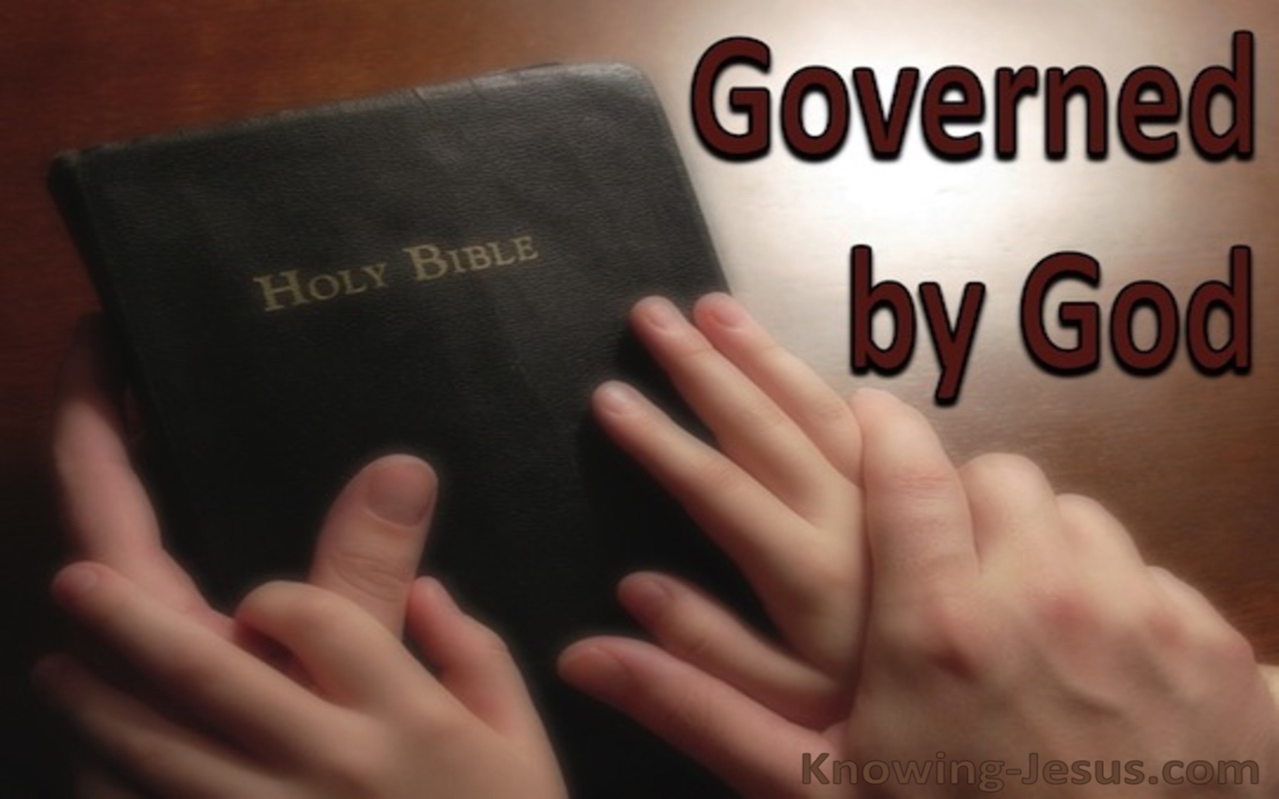 Governed by God (devotional)07-18 (black)